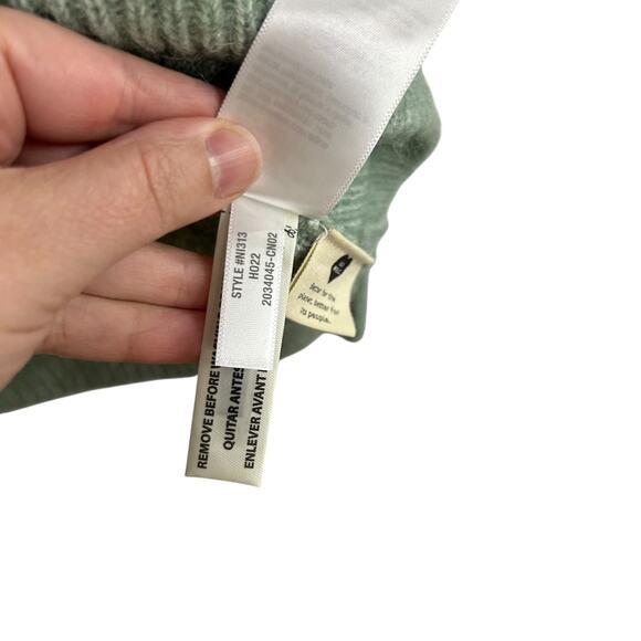 Quiet Luxury Alpaca Wool Blend Sweater Madewell Green XS NWT - Picture 8 of 8